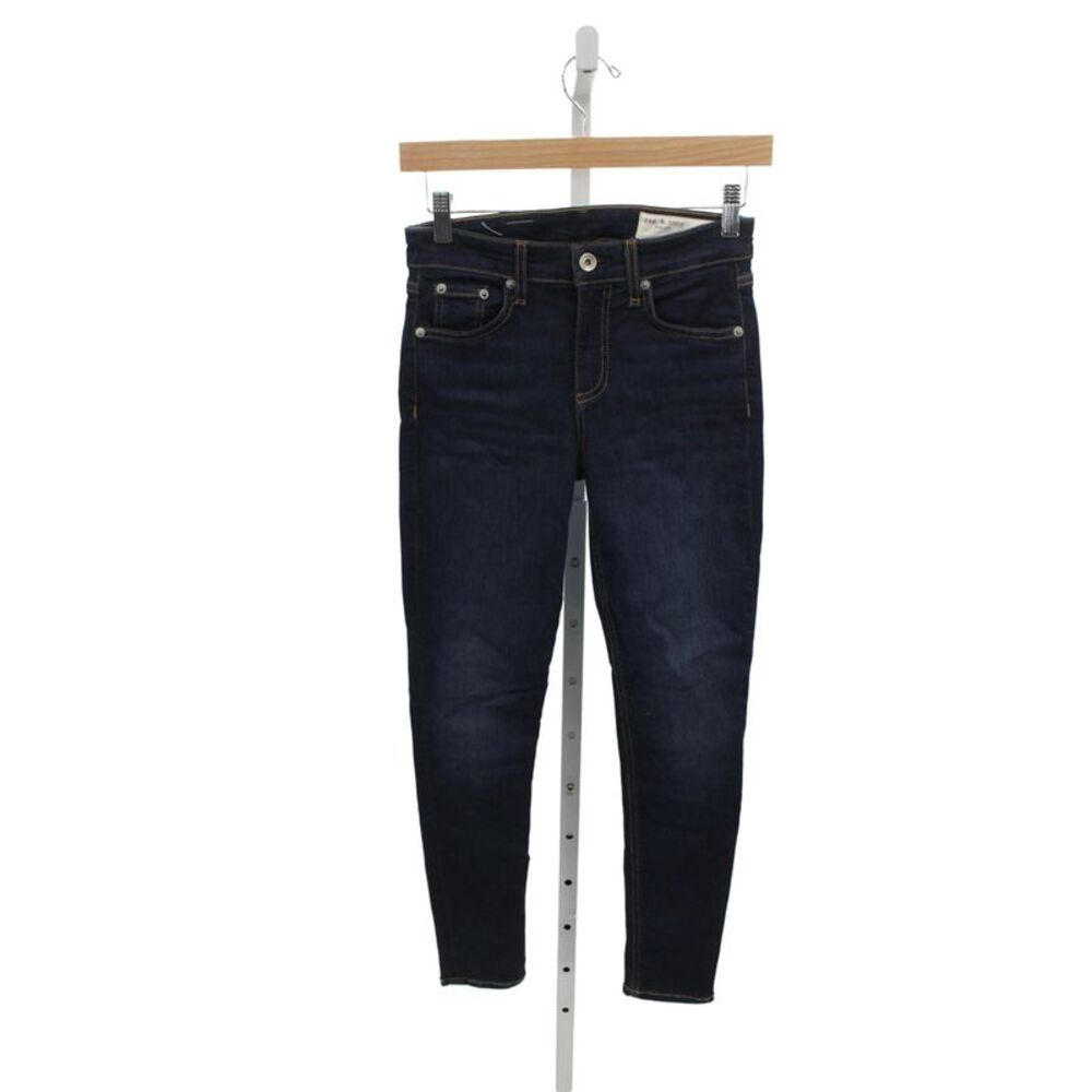 Rag & Bone Womens High Rise Skinny Jeans Blue Modal Inseam 26 Size 24